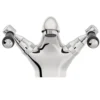 Orchard Winchester Basin Mixer Tap With Black Lever Handles - Chrome 2 Orchard Winchester Basin Mixer Tap With Black Lever Handles - Chrome -Victorian Plumbing Shop t8152wbh l8