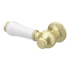 Trafalgar Close Coupled Toilet With Brushed Brass Flush - Excludes Seat -Victorian Plumbing Shop tcct1bb d1
