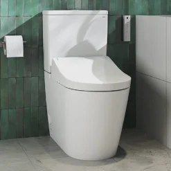 Toto RG Close Coupled Smart Toilet With Bidet Wash Function And Heated Seat -Victorian Plumbing Shop tcf34270geu 1