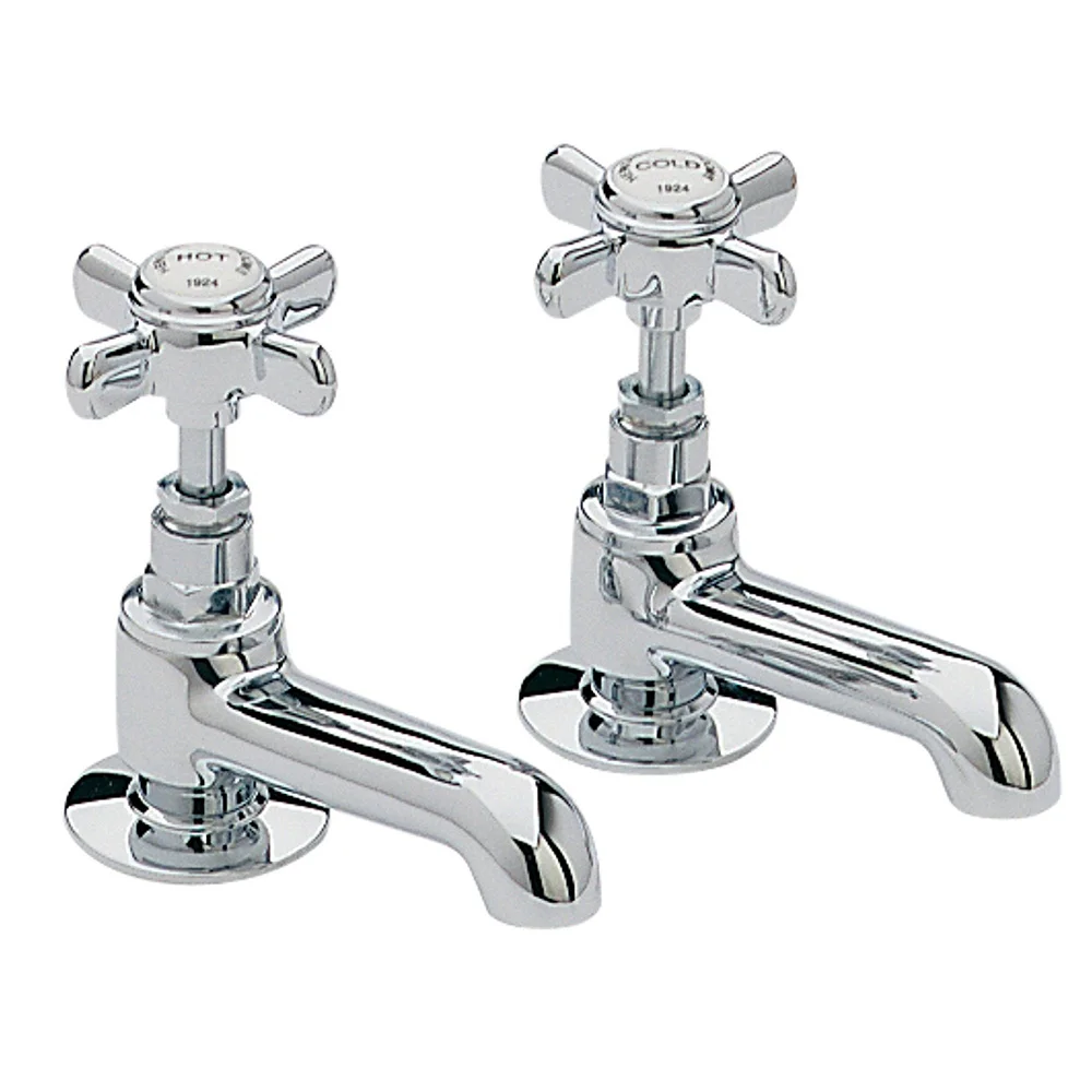 Heritage - Dawlish Basin Pillar Taps - Chrome 3 Heritage - Dawlish Basin Pillar Taps - Chrome