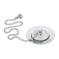 Heritage - Ornate Basin Waste With Porcelain Plug - Chrome