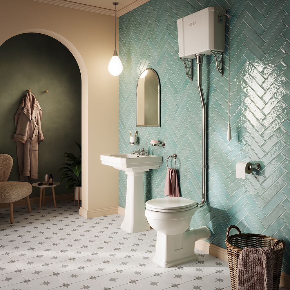 Trafalgar High Level Toilet (Chrome) Excludes Seat 5 Trafalgar High Level Toilet (Chrome) Excludes Seat - Image 3