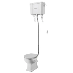 Trafalgar High Level Toilet (Chrome) Excludes Seat 17 Trafalgar High Level Toilet (Chrome) Excludes Seat -Victorian Plumbing Shop thlt1 l