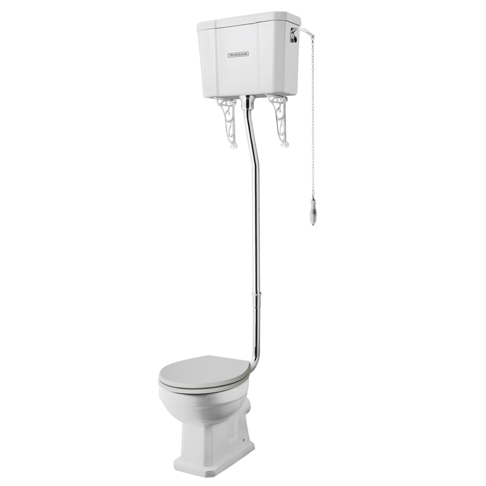 Trafalgar High Level Toilet (Chrome) Excludes Seat 10 Trafalgar High Level Toilet (Chrome) Excludes Seat - Image 8