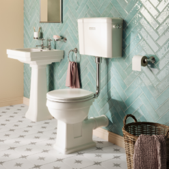 Trafalgar Low Level Toilet With Soft Close Seat - Traditional Ceramic WC 10 Trafalgar Low Level Toilet With Soft Close Seat - Traditional Ceramic WC -Victorian Plumbing Shop tllt1 ln1