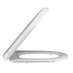 Premier® Nuie Luxury D-Shape Soft Close Toilet Seat With Top Fix - White -Victorian Plumbing Shop toiletseatnts002d1