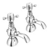 Chatsworth 1928 Traditional 3 Inch Spout Crosshead Pillar Basin Taps 1 Chatsworth 1928 Traditional 3 Inch Spout Crosshead Pillar Basin Taps -Victorian Plumbing Shop trad009d l