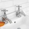 Chatsworth 1928 Traditional 5 Inch Spout Crosshead Pillar Basin Taps 1 Chatsworth 1928 Traditional 5 Inch Spout Crosshead Pillar Basin Taps -Victorian Plumbing Shop trad01d detail2