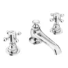 Chatsworth 1928 Traditional 3TH Crosshead Basin Mixer Tap + Waste -Victorian Plumbing Shop trad021d l