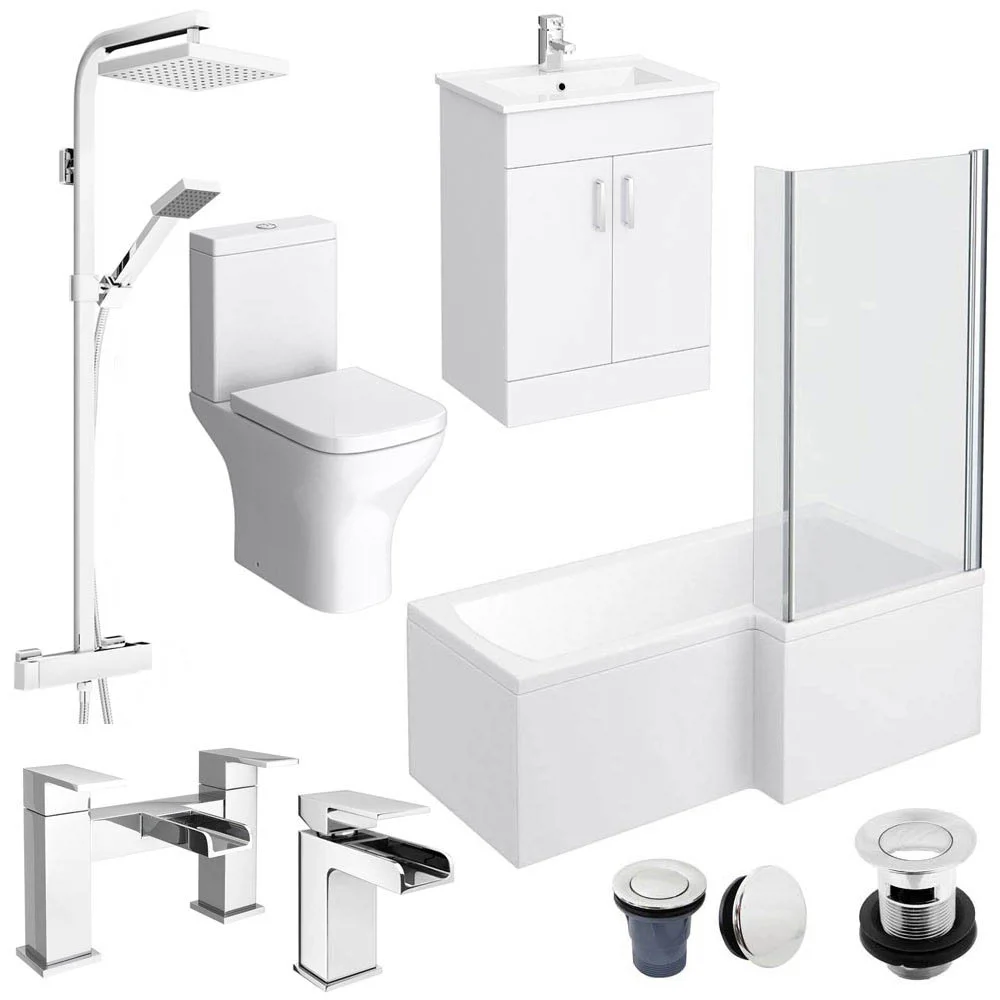 Toreno L-Shaped 1700 Complete Bathroom Package 5 Toreno L-Shaped 1700 Complete Bathroom Package - Image 4