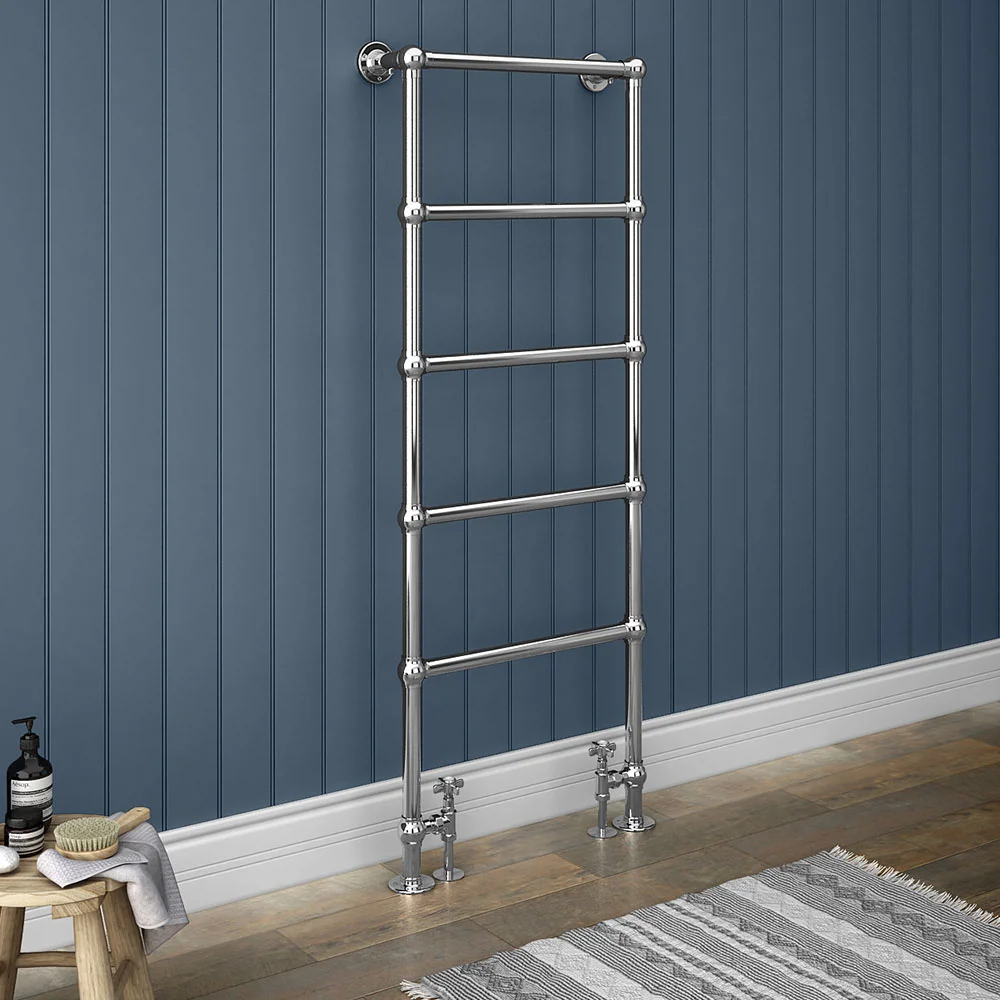 Chatsworth Floor Mounted Towel Rail 1550 X 600mm Chrome 3 Chatsworth Floor Mounted Towel Rail 1550 X 600mm Chrome