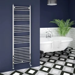 Trafalgar W500 X H1600mm Traditional Heated Ladder Towel Rail - Straight -Victorian Plumbing Shop ts516bclrg01