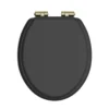 Heritage Soft Close Toilet Seat With Vintage Gold Hinges