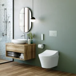 Toto Washlet RG Lite Rimless Wall Hung Shower Toilet & Remote Control -Victorian Plumbing Shop ttwhswcrgl d2