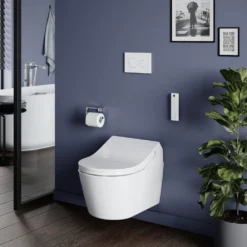 Toto Washlet RX Rimless Wall Hung Shower Toilet & Remote Control -Victorian Plumbing Shop ttwhwcrx d2