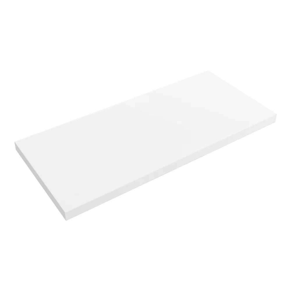 Venice Floating Basin Shelf (Gloss White - 1000mm Wide) 3 Venice Floating Basin Shelf (Gloss White - 1000mm Wide)