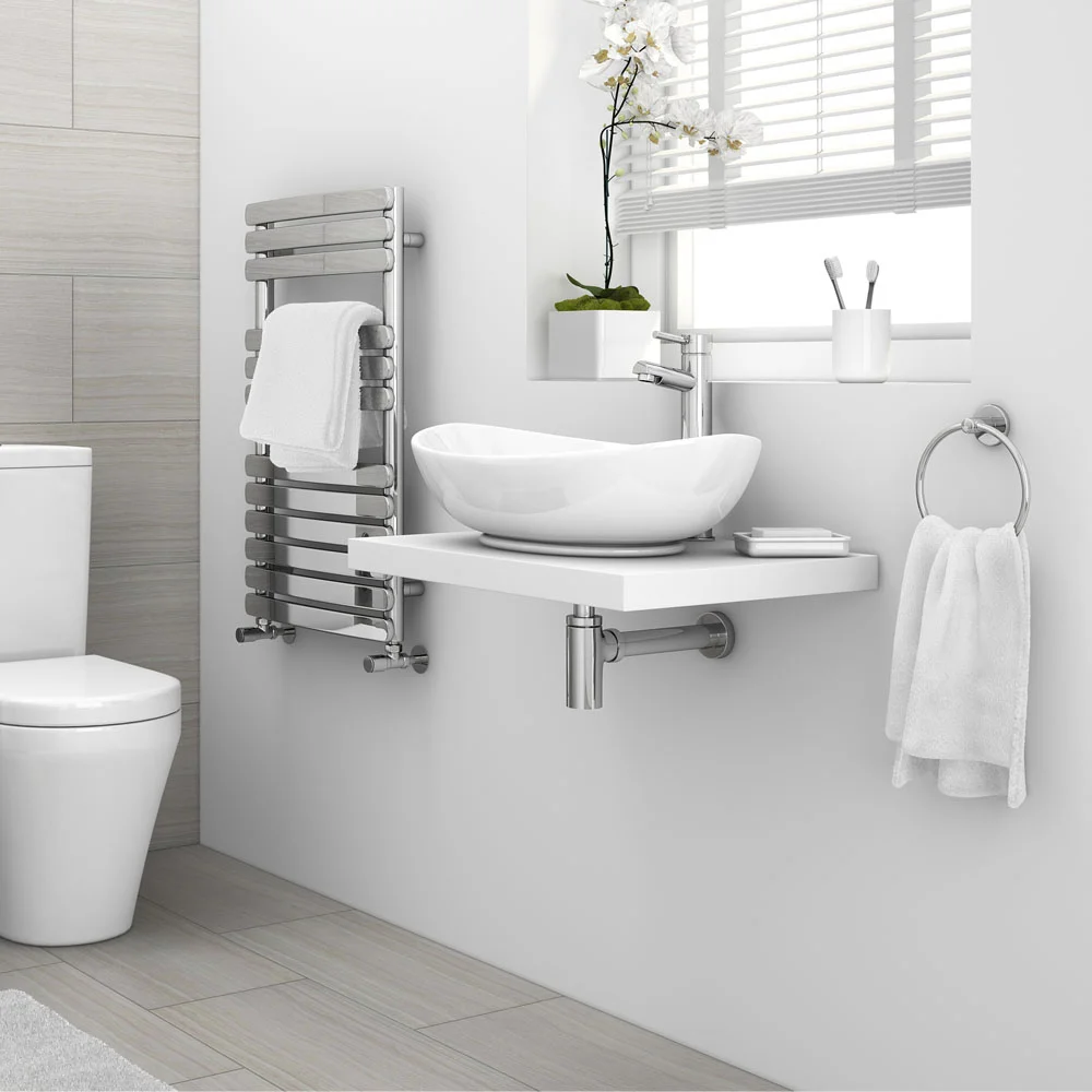 Venice Floating Basin Shelf (Gloss White - 600mm Wide) 7 Venice Floating Basin Shelf (Gloss White - 600mm Wide) - Image 5