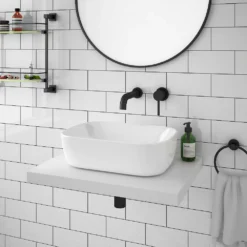 Venice Floating Basin Shelf (Gloss White - 600mm Wide) 9 Venice Floating Basin Shelf (Gloss White - 600mm Wide) -Victorian Plumbing Shop v6gwslfd4