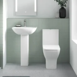Venice Modern BTW Close Coupled Toilet + Soft Close Seat -Victorian Plumbing Shop vbtwcc d1