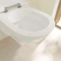 Villeroy And Boch ViCare Rimless Wall Hung Toilet + Soft Close Seat 15 Villeroy And Boch ViCare Rimless Wall Hung Toilet + Soft Close Seat -Victorian Plumbing Shop vbvirwhwc1 d1