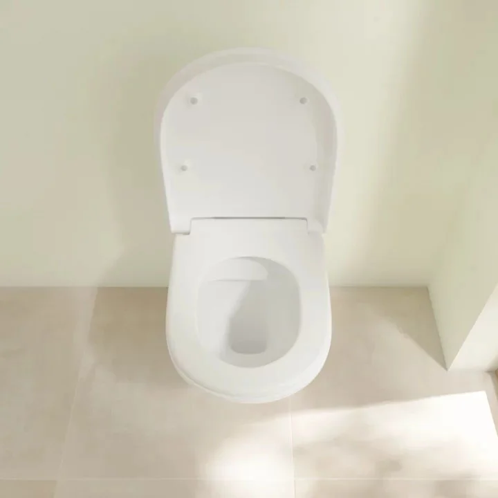 Villeroy And Boch ViCare Rimless Wall Hung Toilet + Soft Close Seat 4 Villeroy And Boch ViCare Rimless Wall Hung Toilet + Soft Close Seat - Image 2