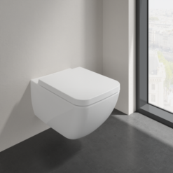 Villeroy And Boch Venticello DirectFlush Rimless Wall Hung Toilet + Soft Close Seat 14 Villeroy And Boch Venticello DirectFlush Rimless Wall Hung Toilet + Soft Close Seat -Victorian Plumbing Shop vbvntwh01 d3