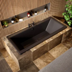 Arezzo Matt Black Easy Clean Click Clack Bath Waste With Overflow 12 Arezzo Matt Black Easy Clean Click Clack Bath Waste With Overflow -Victorian Plumbing Shop wa900ek d3a