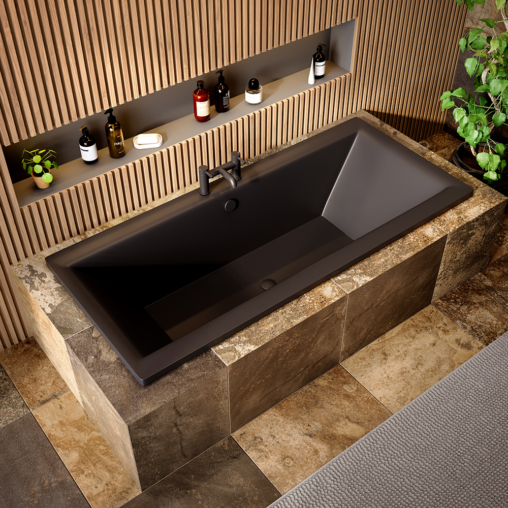 Arezzo Matt Black Easy Clean Click Clack Bath Waste With Overflow 7 Arezzo Matt Black Easy Clean Click Clack Bath Waste With Overflow - Image 5