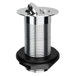 Chrome Unslotted Flip Top Basin Waste