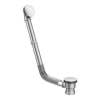 Chrome Flexible Exposed Click Clack Bath Waste With Overflow -Victorian Plumbing Shop we250 lrg