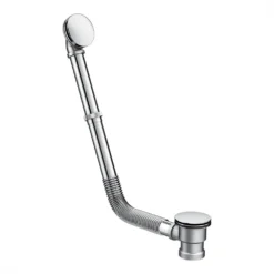 Chrome Flexible Exposed Click Clack Bath Waste With Overflow