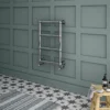 Chatsworth Traditional 748 X 498mm Heated Towel Rail Chrome -Victorian Plumbing Shop wrd60 d3a