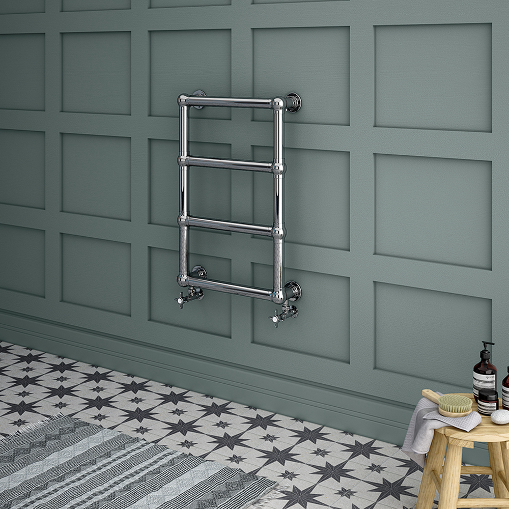 Chatsworth Traditional 748 X 498mm Heated Towel Rail Chrome 3 Chatsworth Traditional 748 X 498mm Heated Towel Rail Chrome