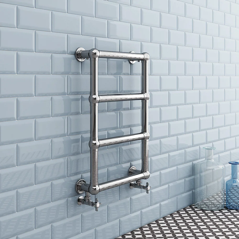Chatsworth Traditional 748 X 498mm Heated Towel Rail Chrome 6 Chatsworth Traditional 748 X 498mm Heated Towel Rail Chrome - Image 4